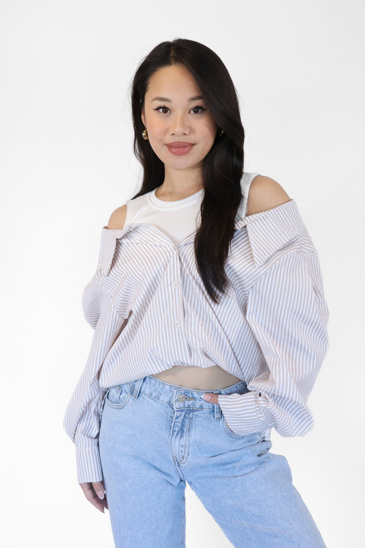 Striped Oversized Blouse