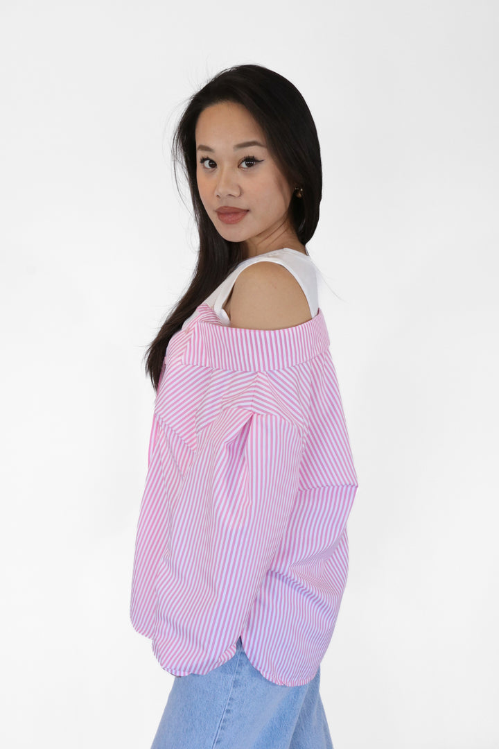 Striped Oversized Blouse