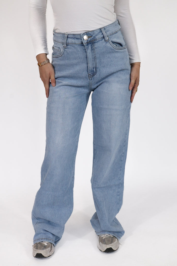 Plus Size Nova Wide Leg Jeans - Stretch