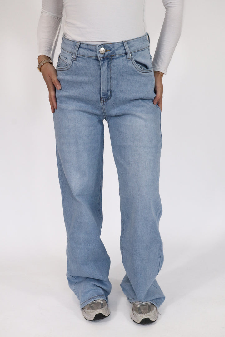 Plus Size Nova Wide Leg Jeans - Stretch