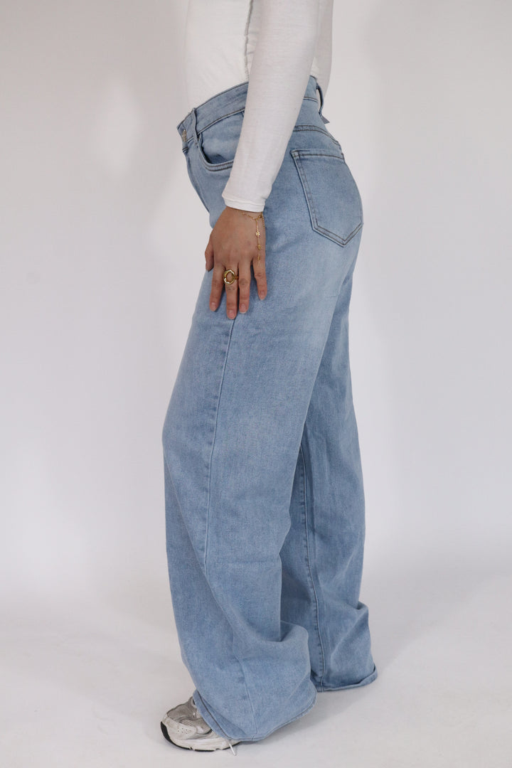Plus Size Nova Wide Leg Jeans - Stretch