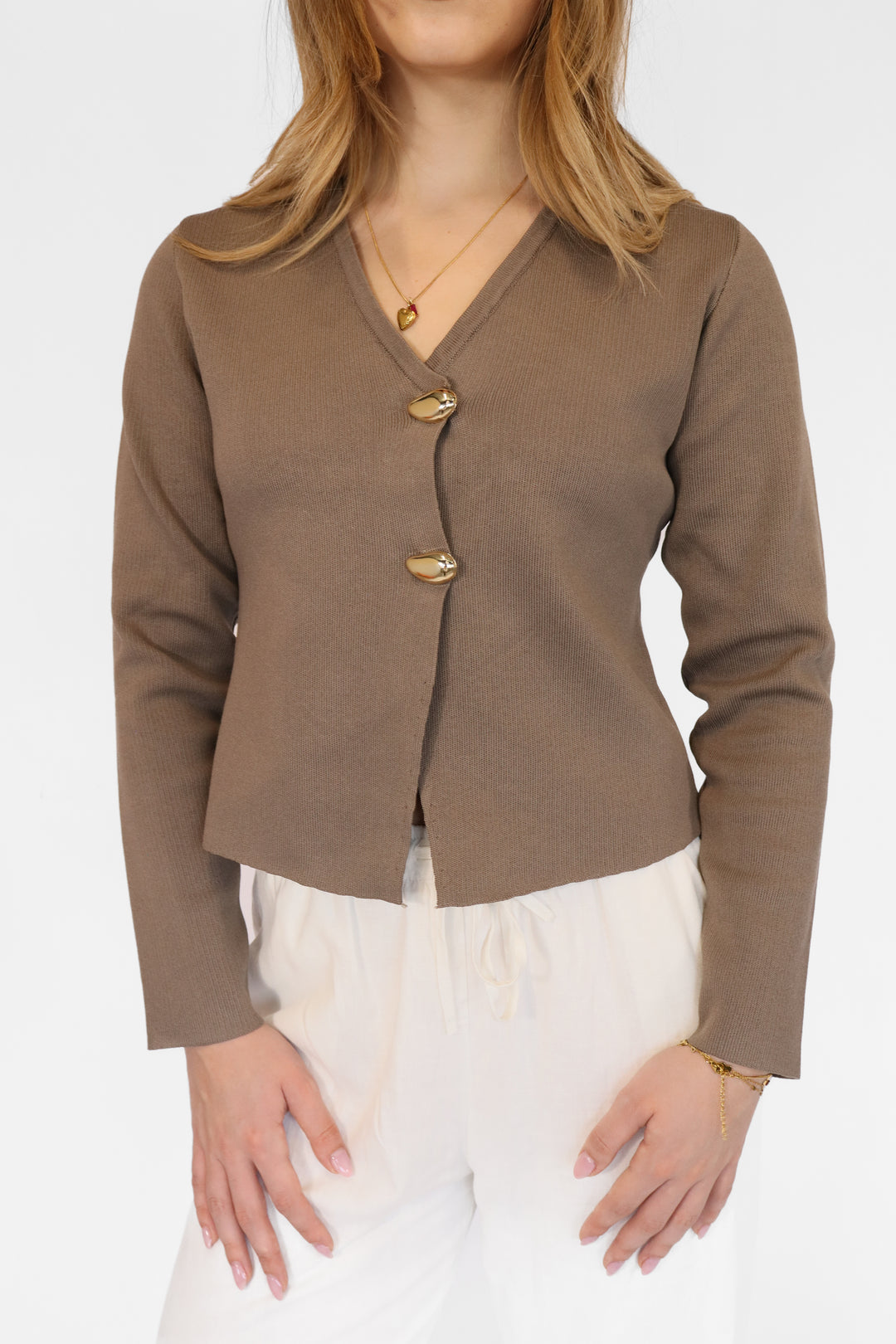 Elegant Button Top
