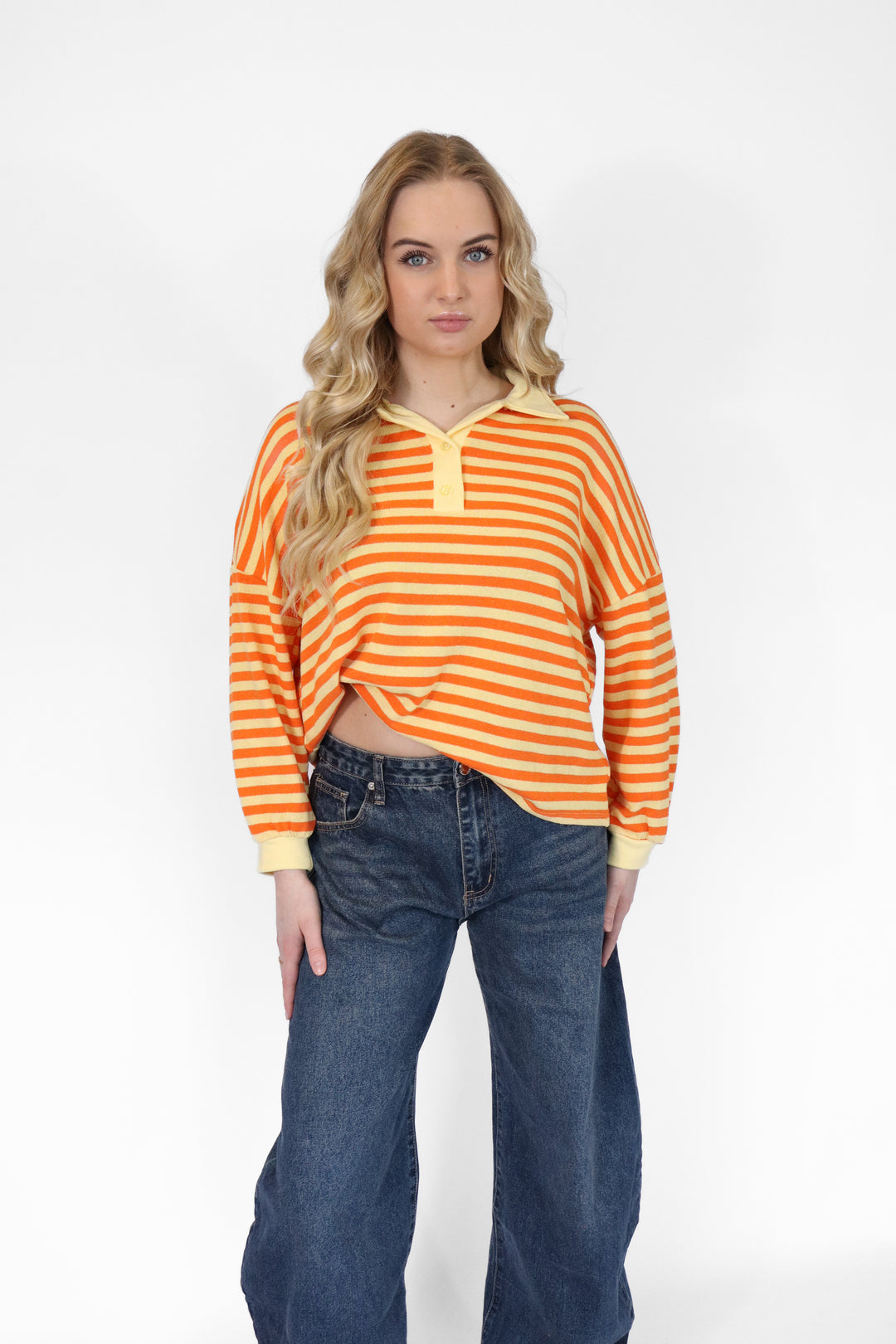 Lina Striped Polo - Stretch