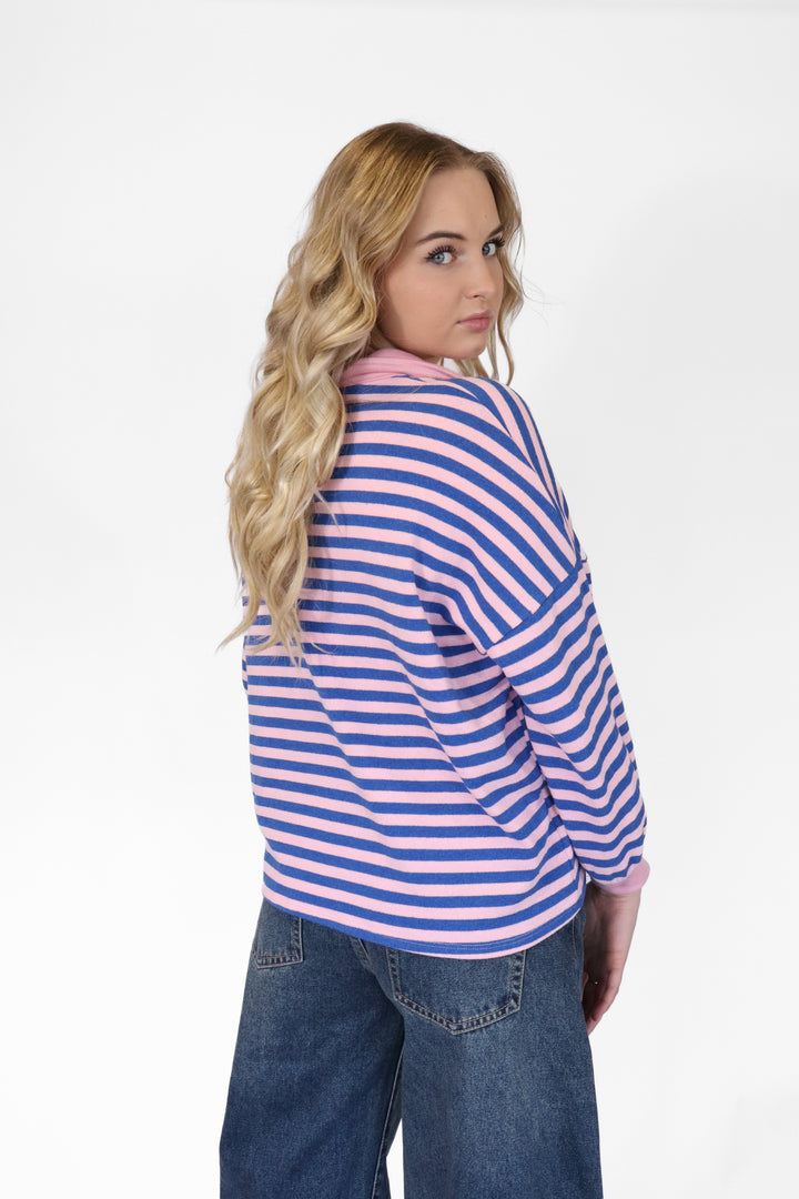 Lina Striped Polo - Stretch