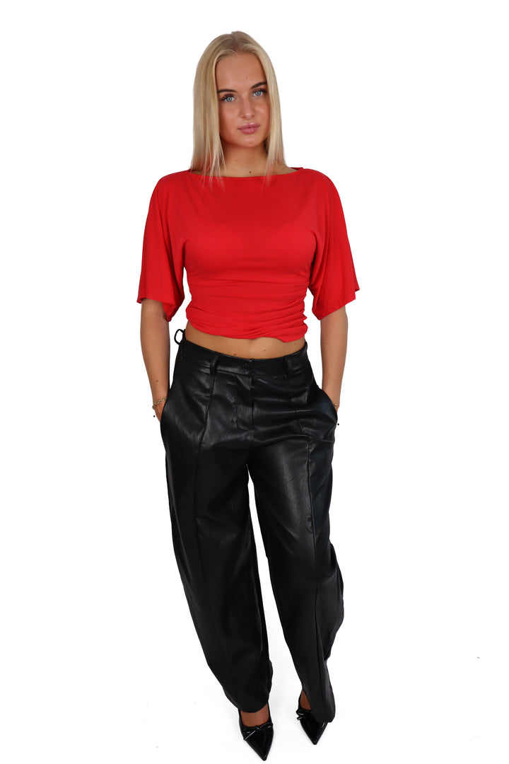 The Blake Leather Pants - Stretch