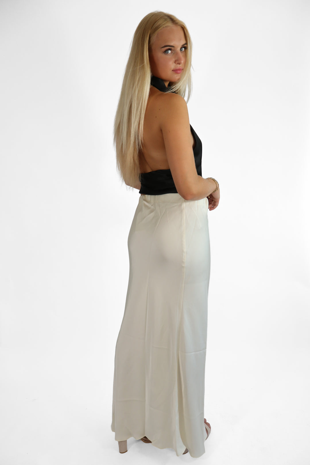 Satin Long Skirt - Non Stretch