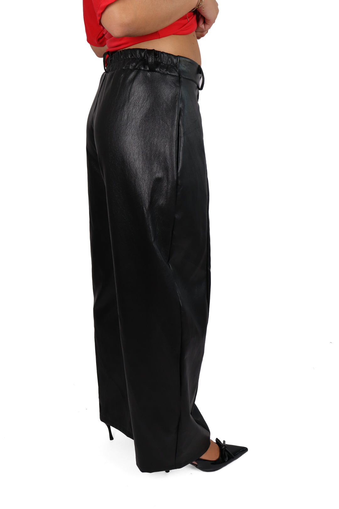 The Blake Leather Pants - Stretch