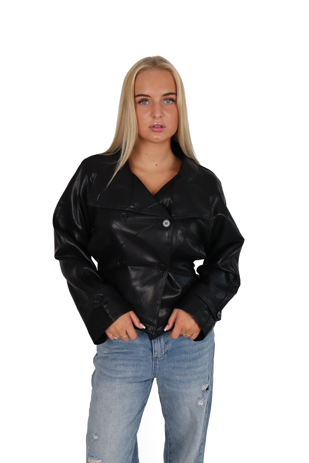 Kendall Oversized Leather Jacket