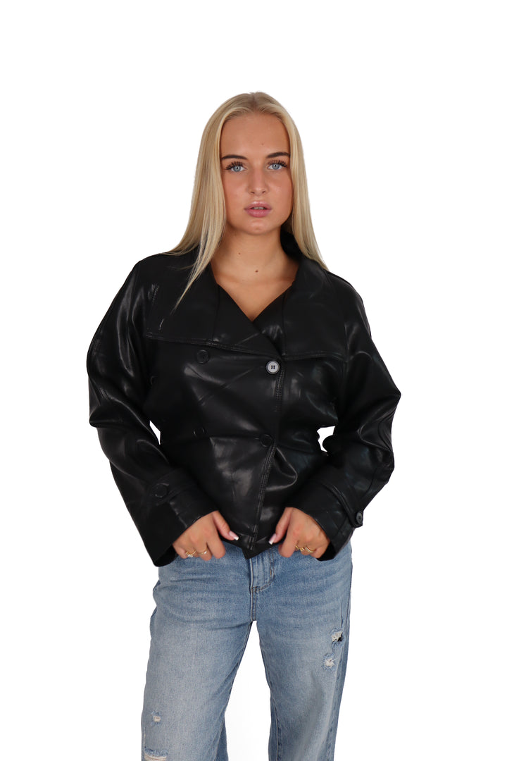 Kendall Oversized Leather Jacket
