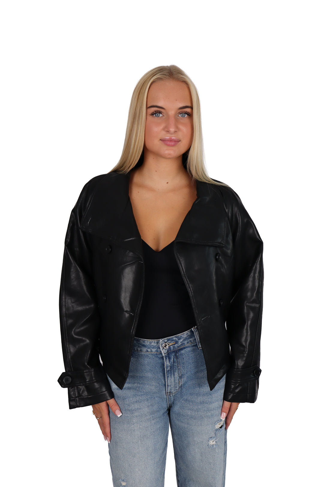 Kendall Oversized Leather Jacket