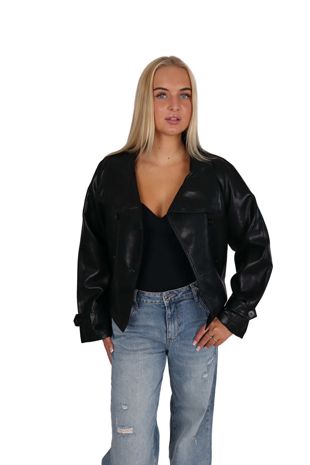Kendall Oversized Leather Jacket
