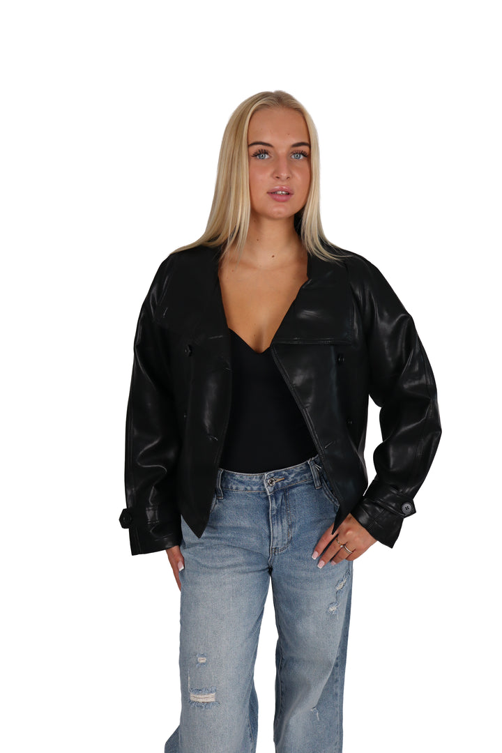 Kendall Oversized Leather Jacket