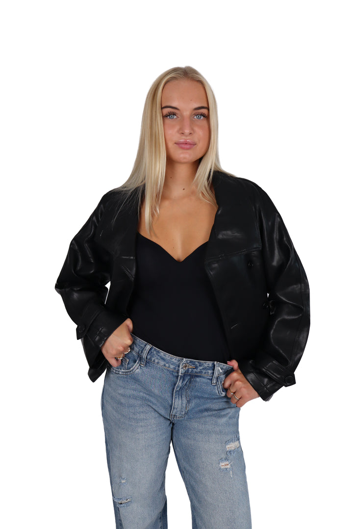 Kendall Oversized Leather Jacket