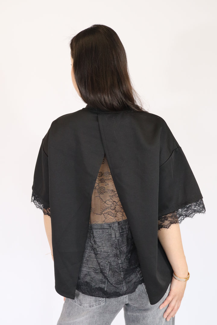 Lace Oversized Shirt