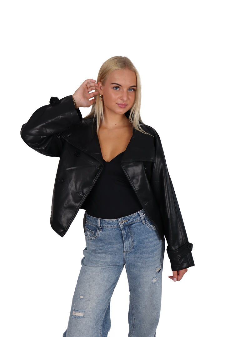 Kendall Oversized Leather Jacket