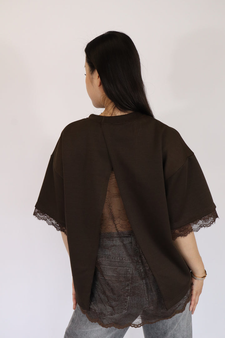 Lace Oversized Shirt