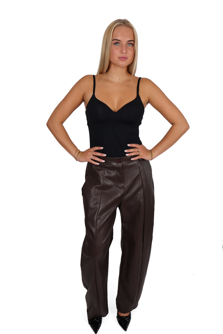 The Blake Leather Pants - Stretch