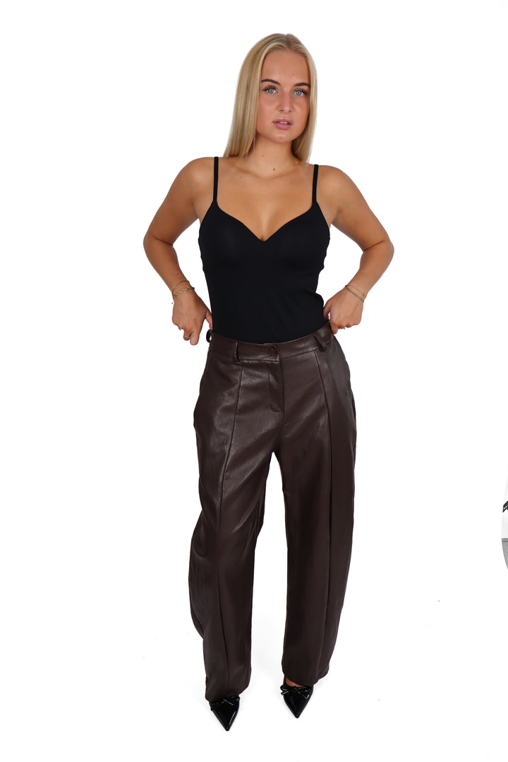 The Blake Leather Pants - Stretch
