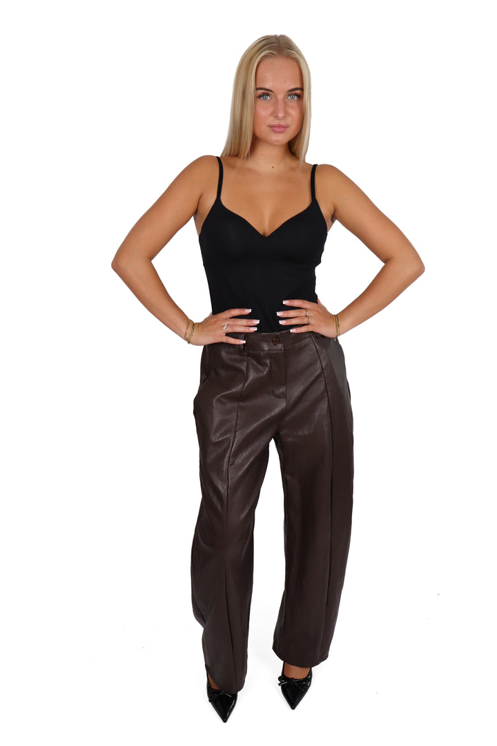 The Blake Leather Pants - Stretch