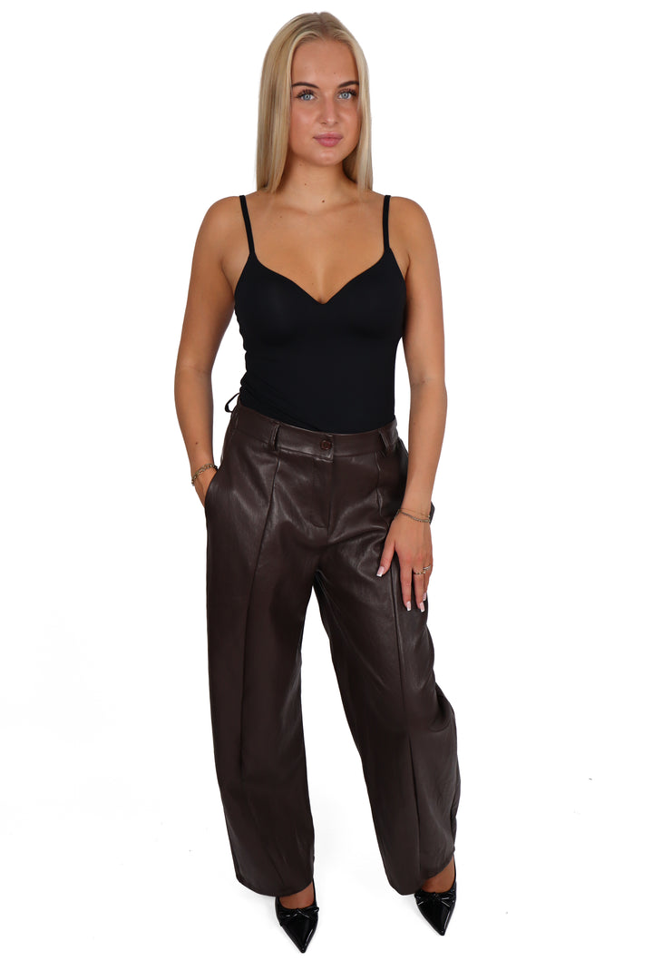 The Blake Leather Pants - Stretch