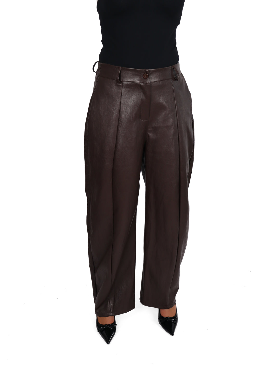 The Blake Leather Pants - Stretch