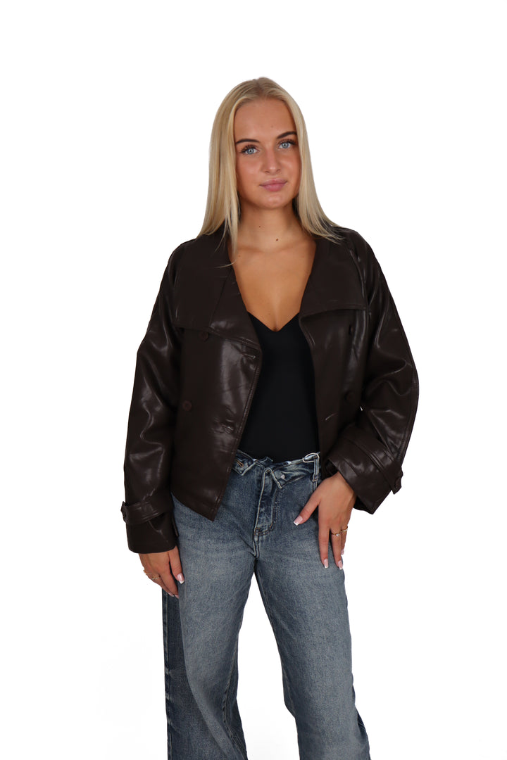 Kendall Oversized Leather Jacket