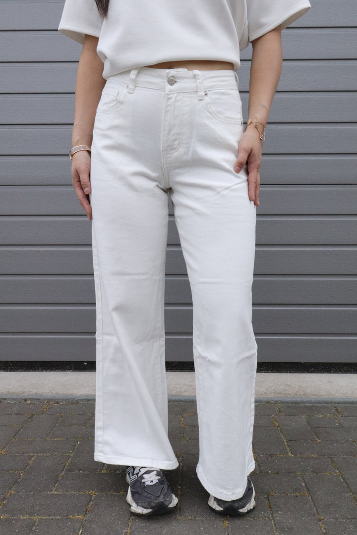 Haily Petite Wide Leg Jeans - Stretch