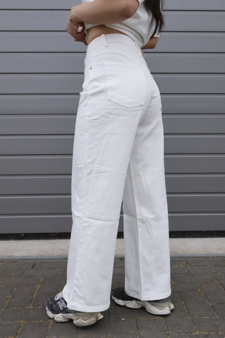 Haily Petite Wide Leg Jeans - Stretch