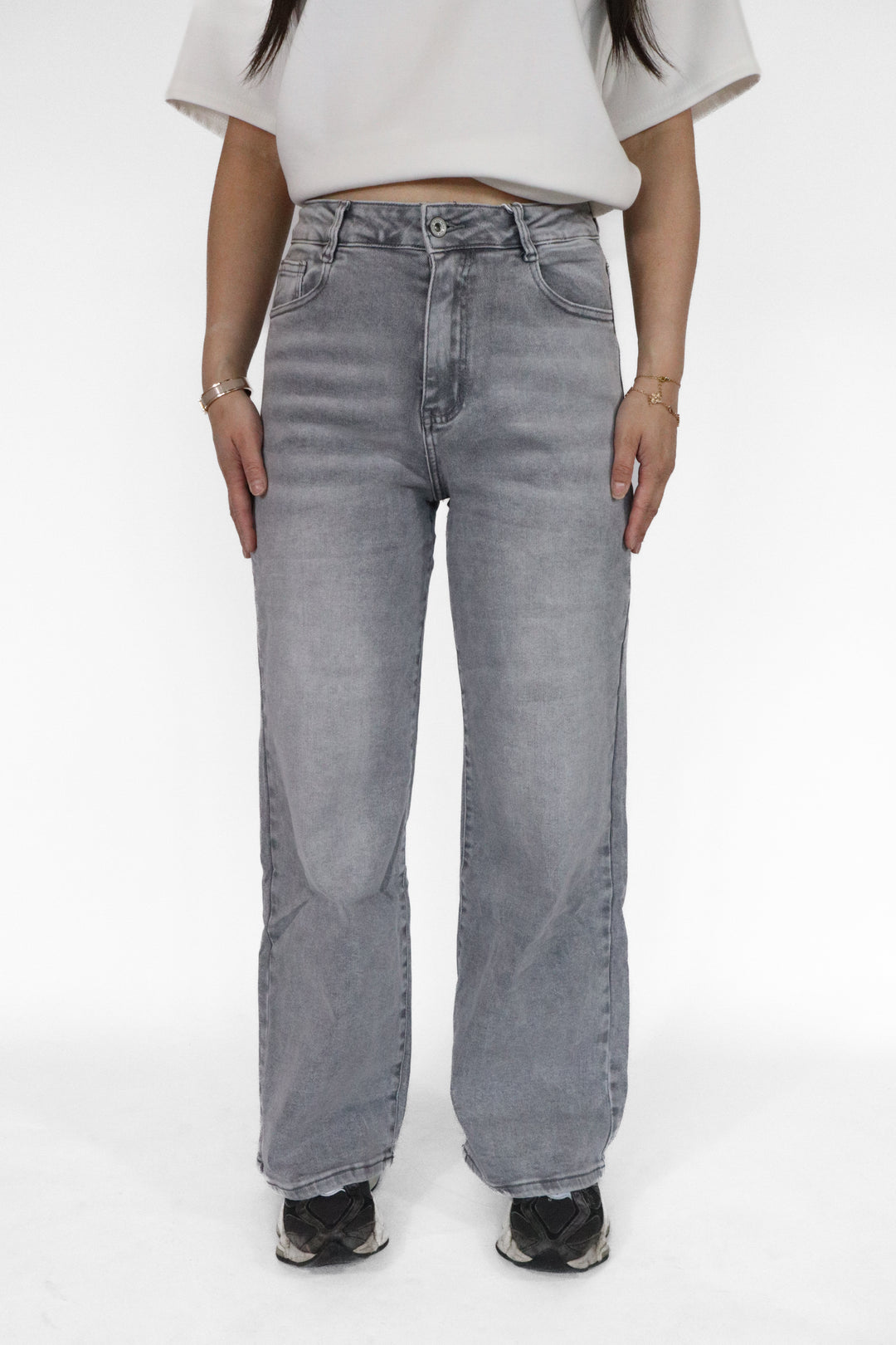 Harper Petite Wide Leg Jeans - Stretch