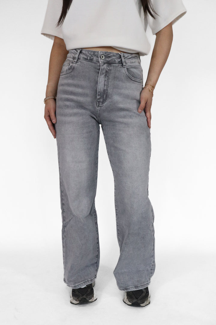 Harper Petite Wide Leg Jeans - Stretch