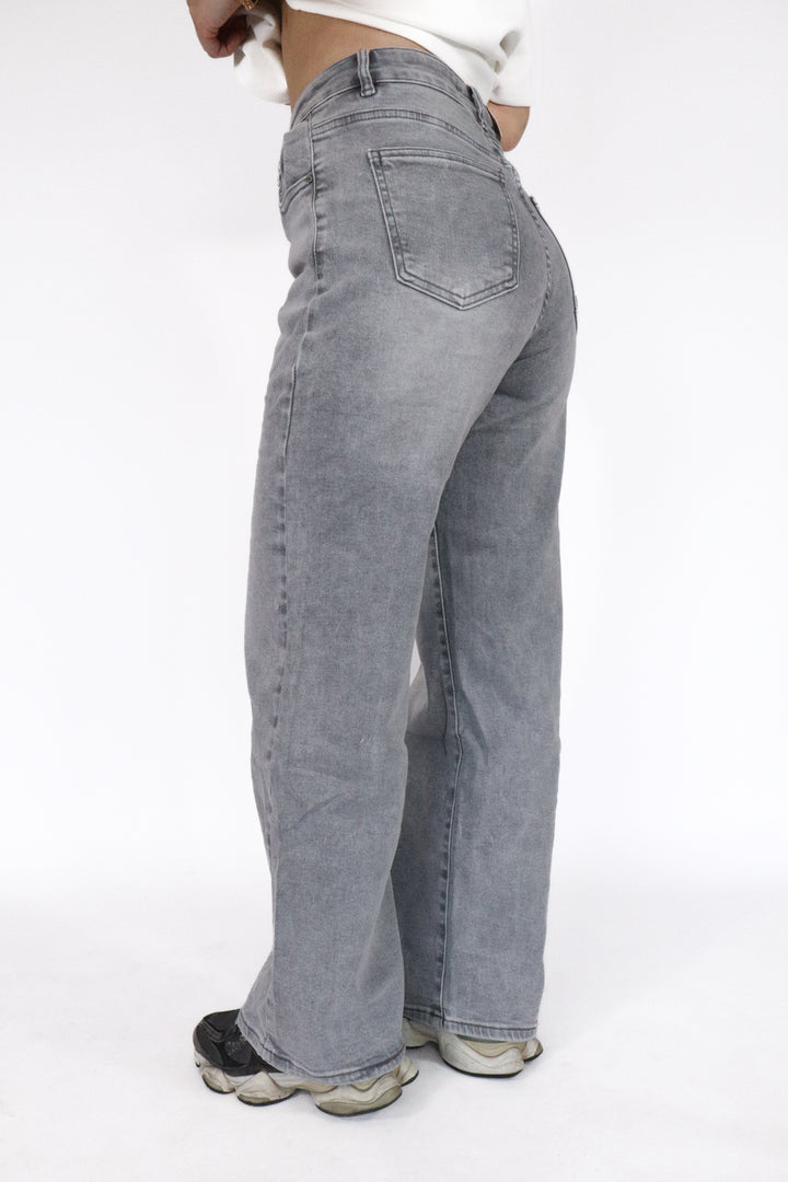 Harper Petite Wide Leg Jeans - Stretch