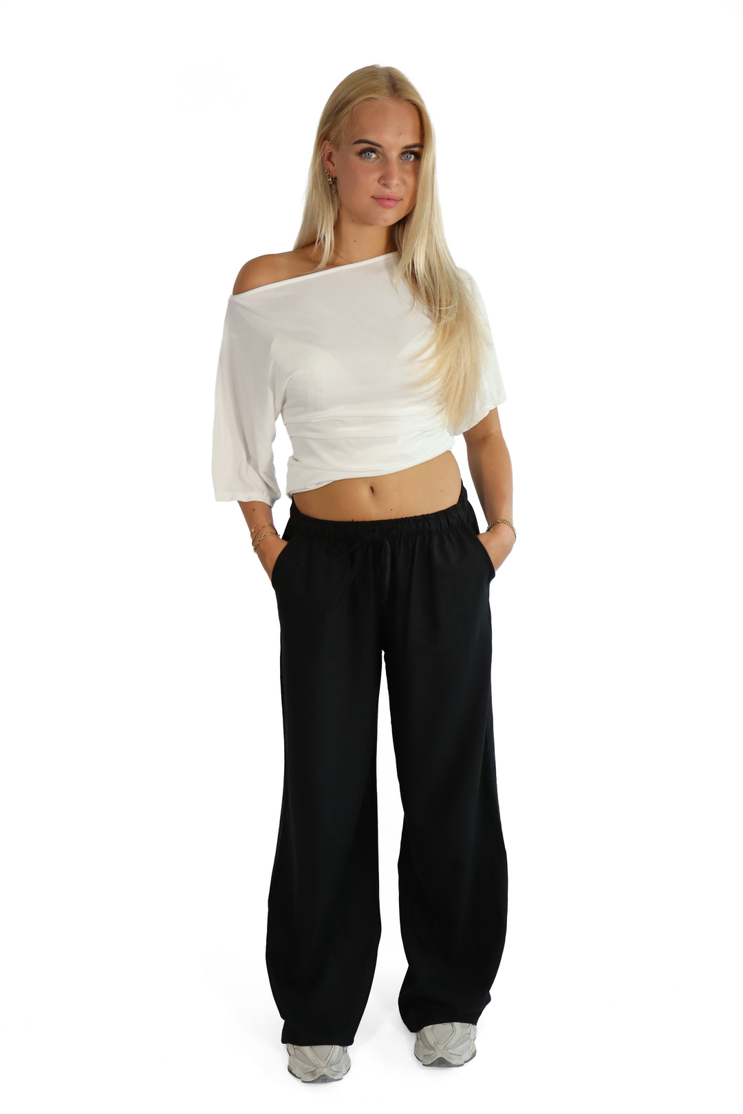 Linnen TALL Flow Trouser - Stretch