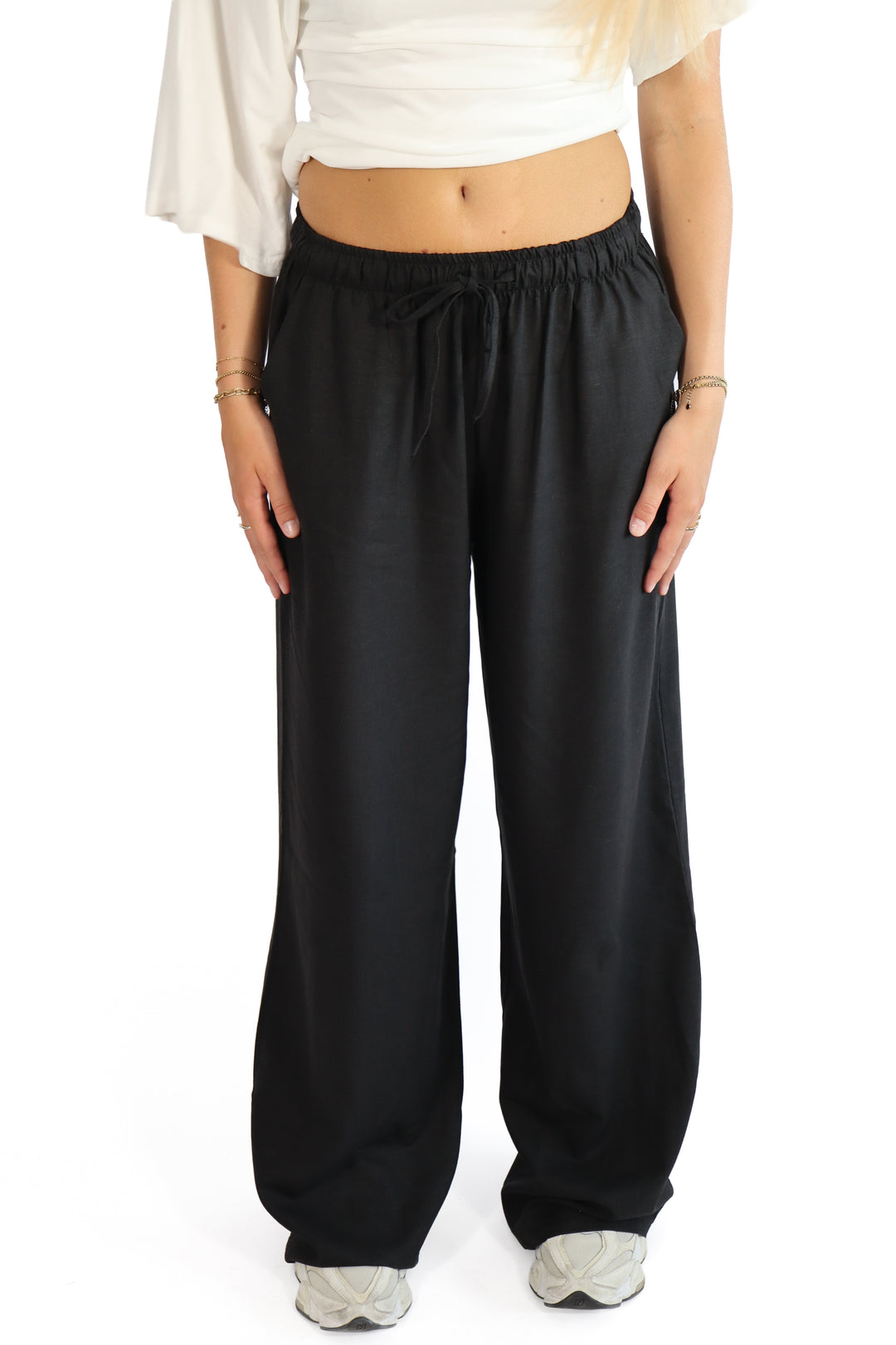 Linnen TALL Flow Trouser - Stretch