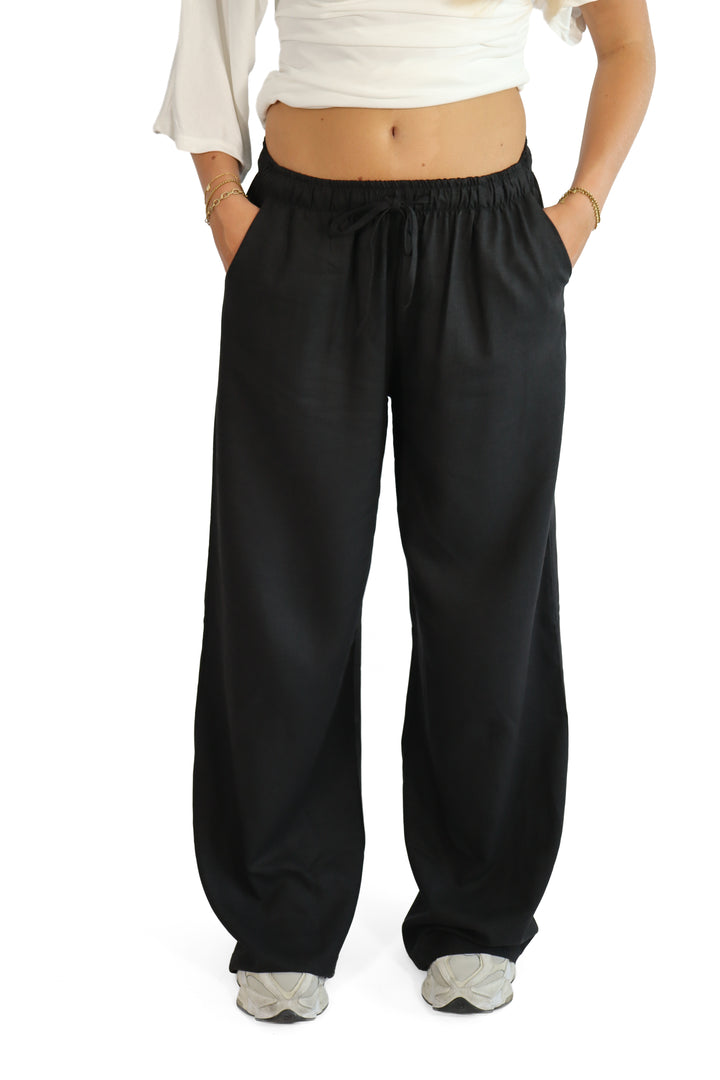 Linnen TALL Flow Trouser - Stretch
