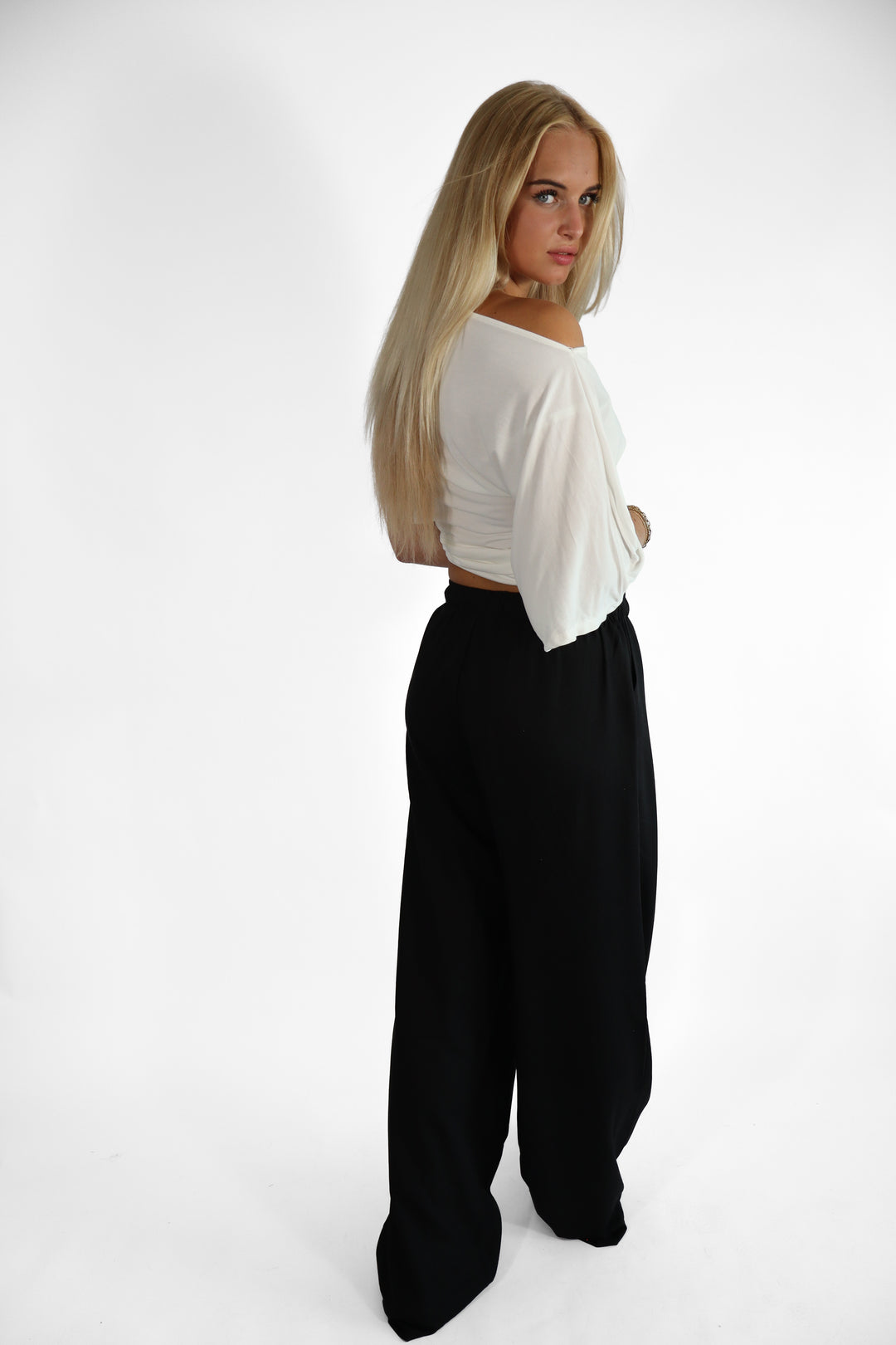 Linnen TALL Flow Trouser - Stretch
