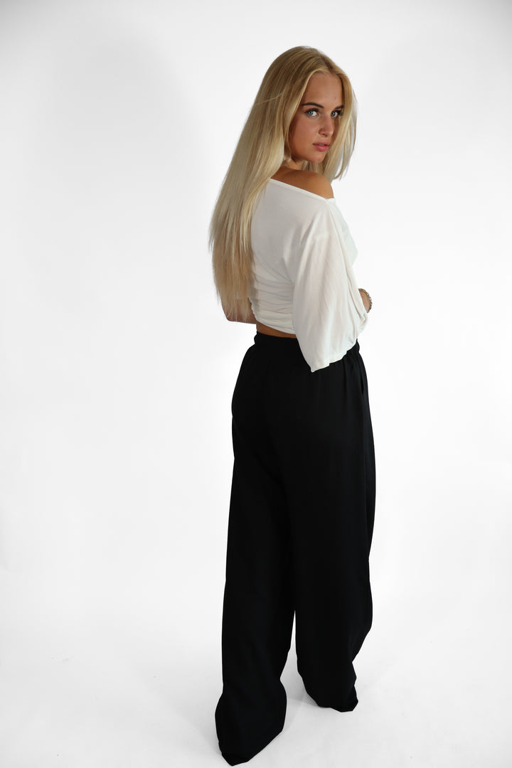 Linnen TALL Flow Trouser - Stretch