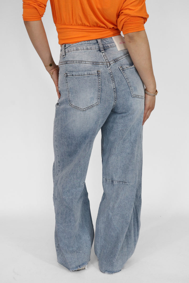 Lena Wide Leg Jeans - Stretch