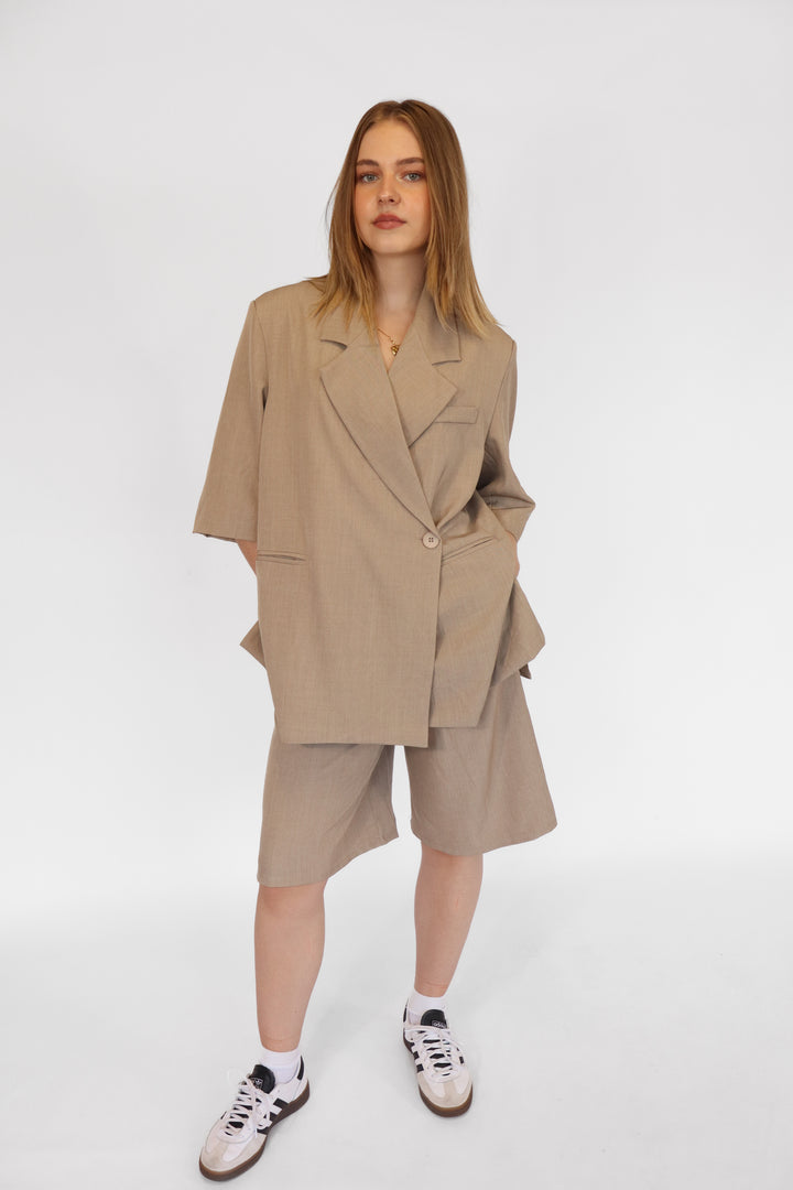 Oversized Blazer Bermuda Shorts