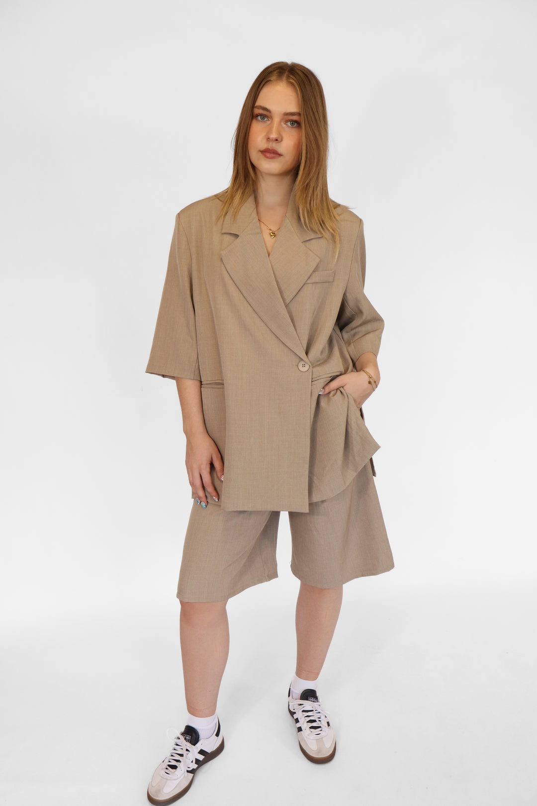 Oversized Blazer Bermuda Shorts