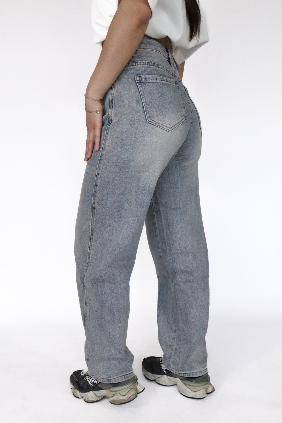 Petite Balloon Jeans - Stretch