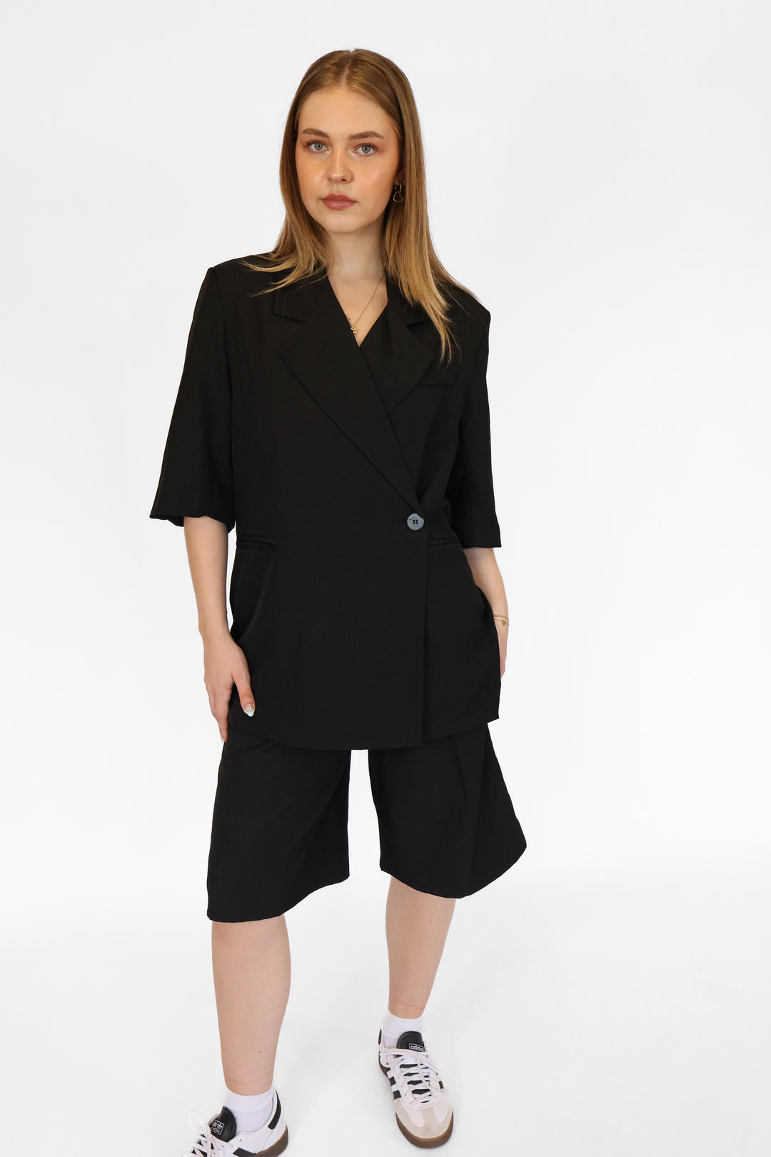 Oversized Blazer Bermuda Shorts