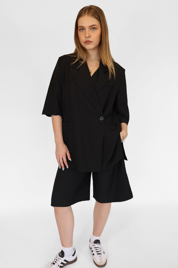 Oversized Blazer Bermuda Shorts