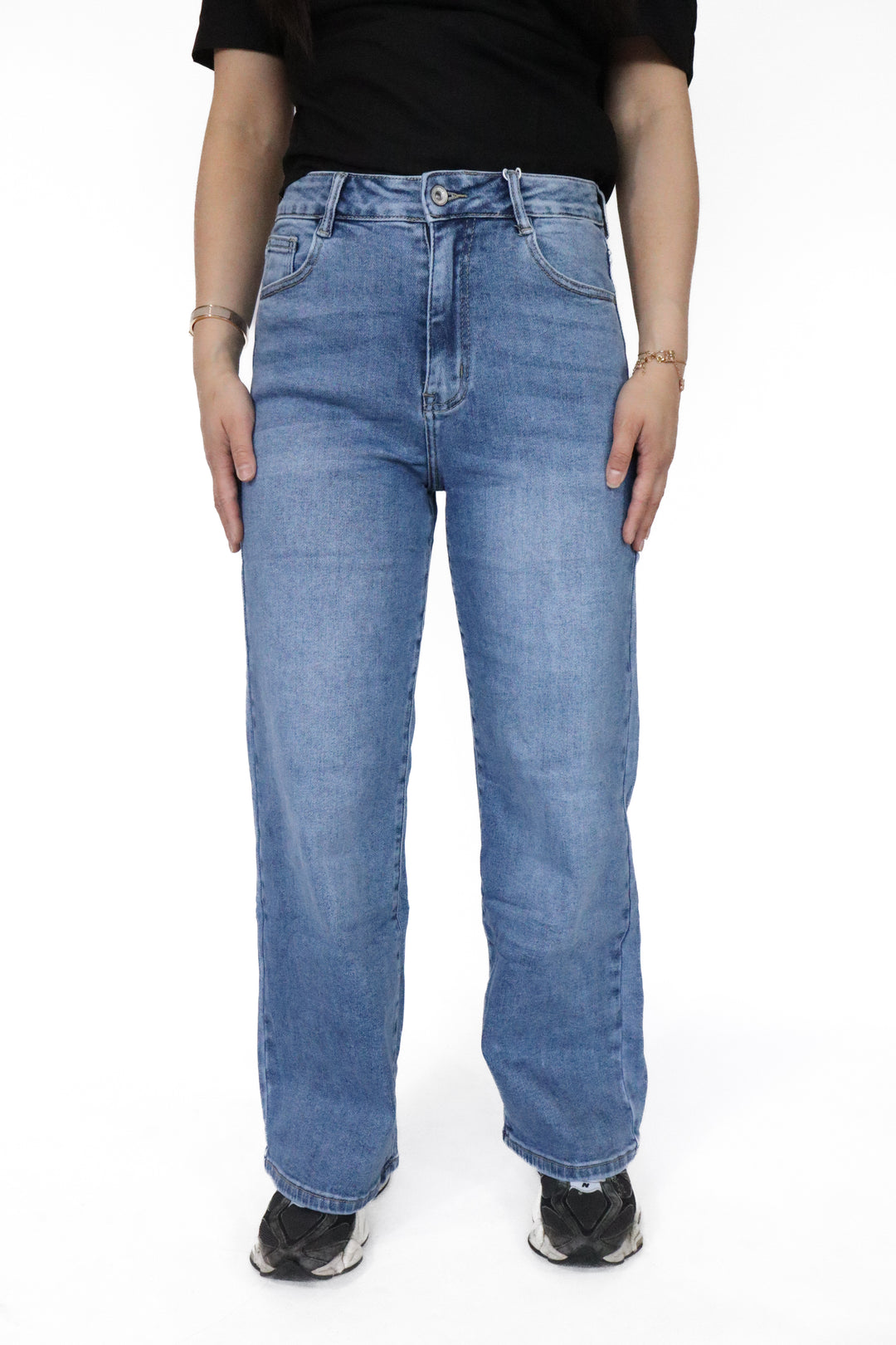 Brooklyn Petite Wide Leg Jeans - Stretch