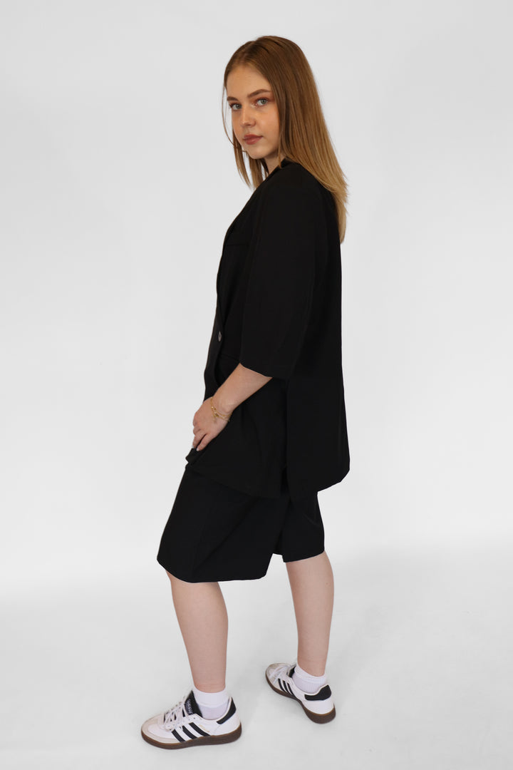 Oversized Blazer Bermuda Shorts
