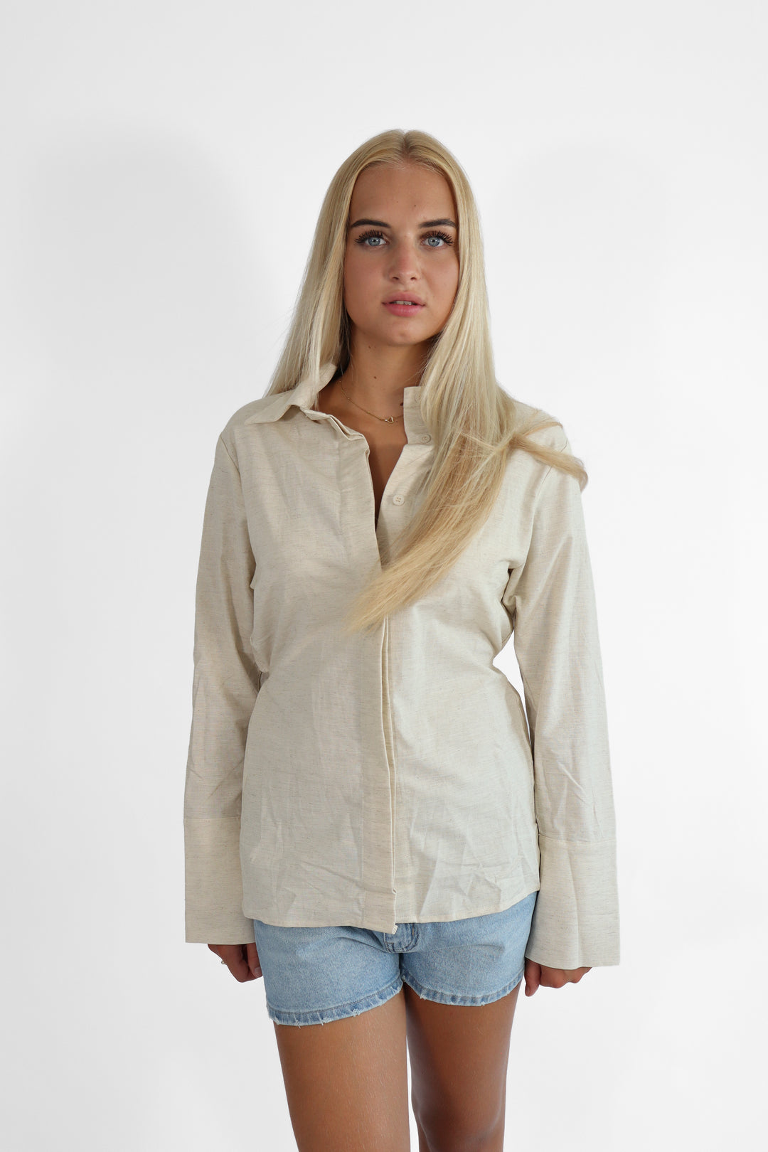 Ella Linnen Tied Blouse
