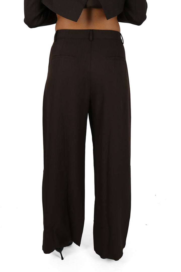 Milan Midwaist Wide Leg Pantalon - Non Stretch