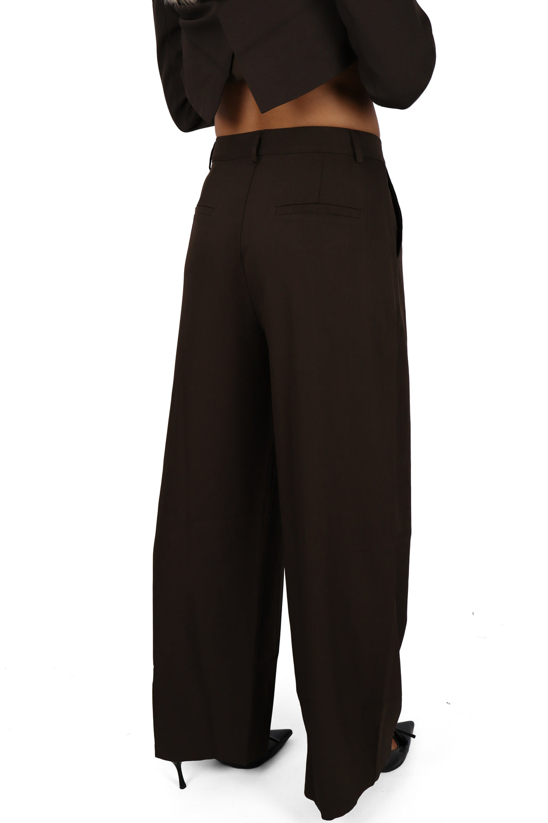 Milan Midwaist Wide Leg Pantalon - Non Stretch