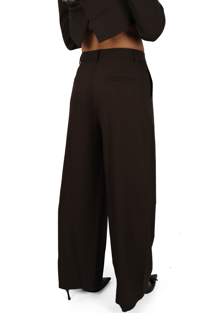 Milan Midwaist Wide Leg Pantalon - Non Stretch