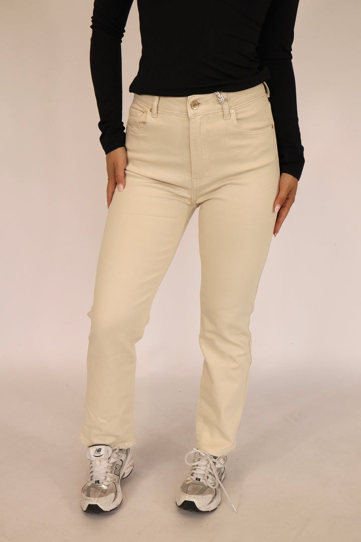 Blue Straight Leg Petite Jeans - Stretch
