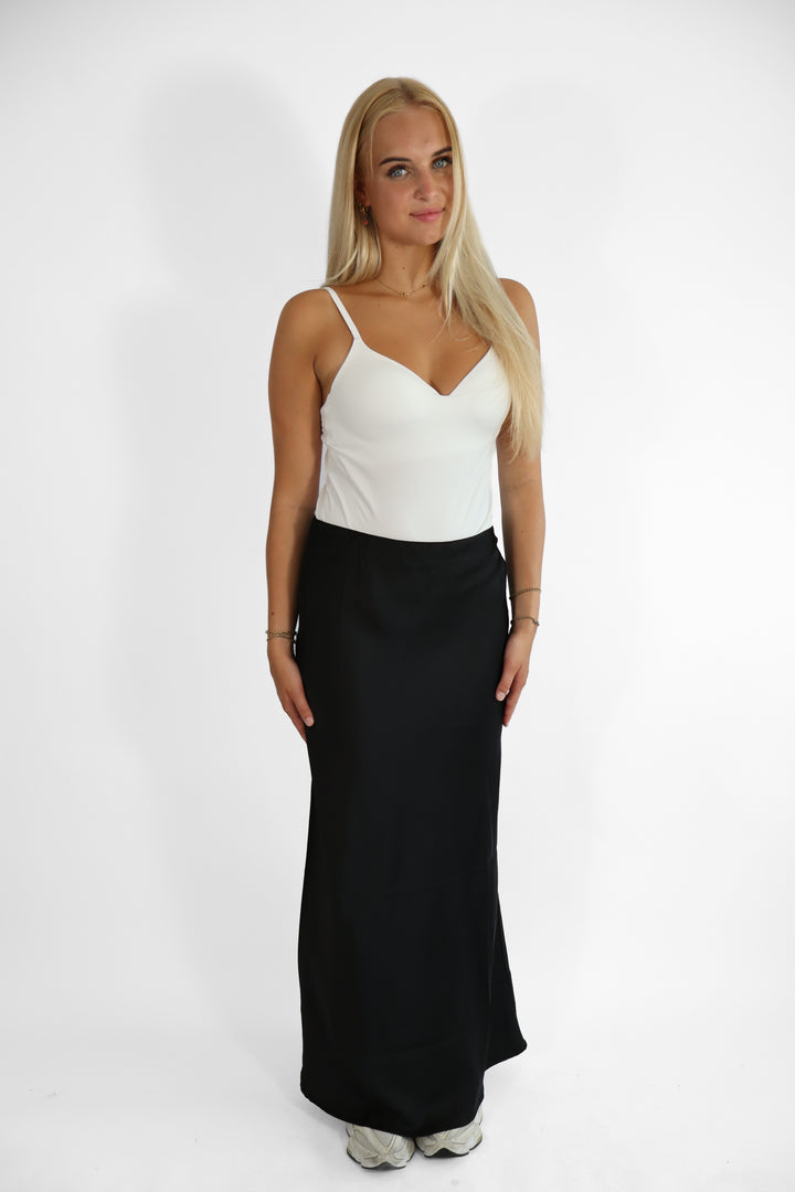 Satin Long Skirt - Non Stretch